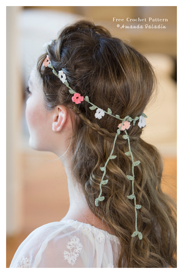 Elegant Floral Headband Free Crochet Pattern