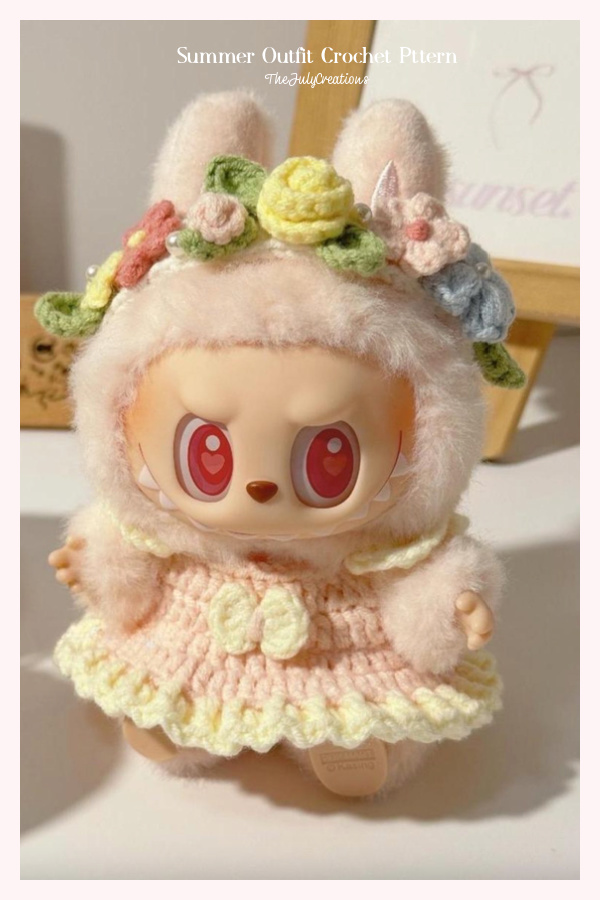 Labubu Summer Outfit Crochet Pattern