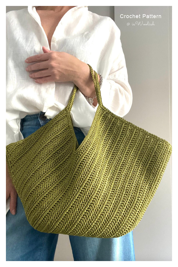 Large Mira Raffia Bag Crochet Pattern 