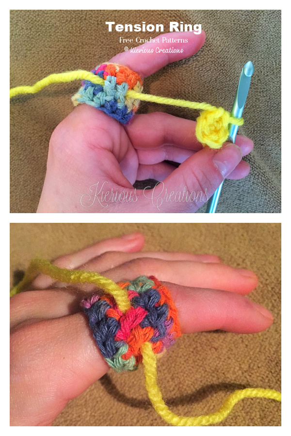 Yarn Tension Ring Finger Saver Free Crochet Pattern