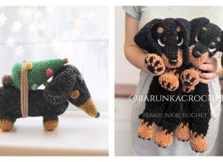 Amigurumi Dachshund Dog Crochet Patterns Amigurumi Dachshund Dog Crochet Patterns