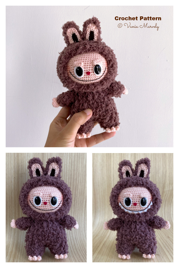 Crochet Labubu Toy Amigurumi Pattern