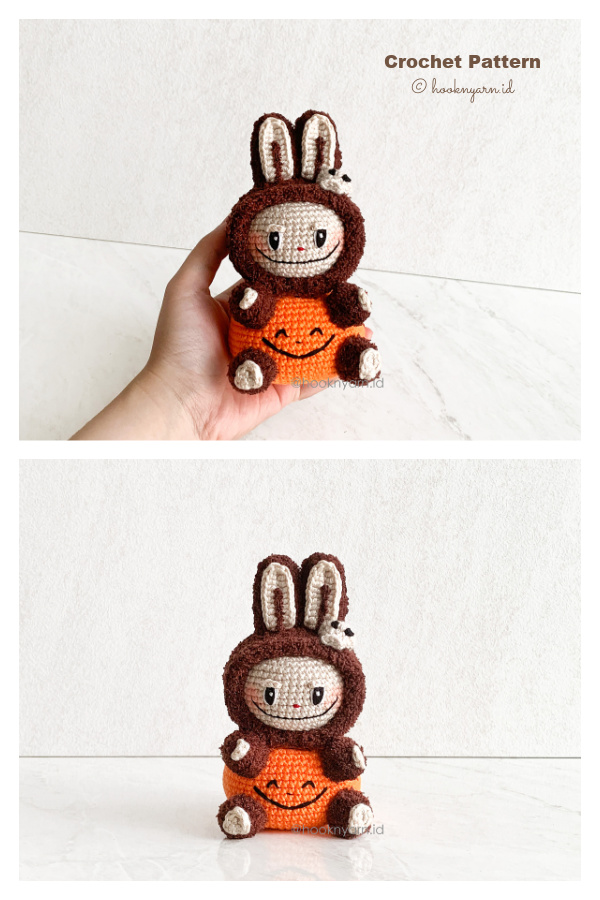 Crochet Halloween Labubu Toy Amigurumi Pattern
