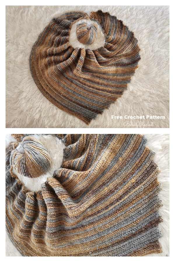 Fly With Me Shawl Free Crochet Pattern