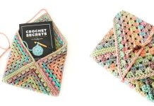 Granny Square Book Sleeve Free Crochet Pattern Granny Square Book Sleeve Free Crochet Pattern