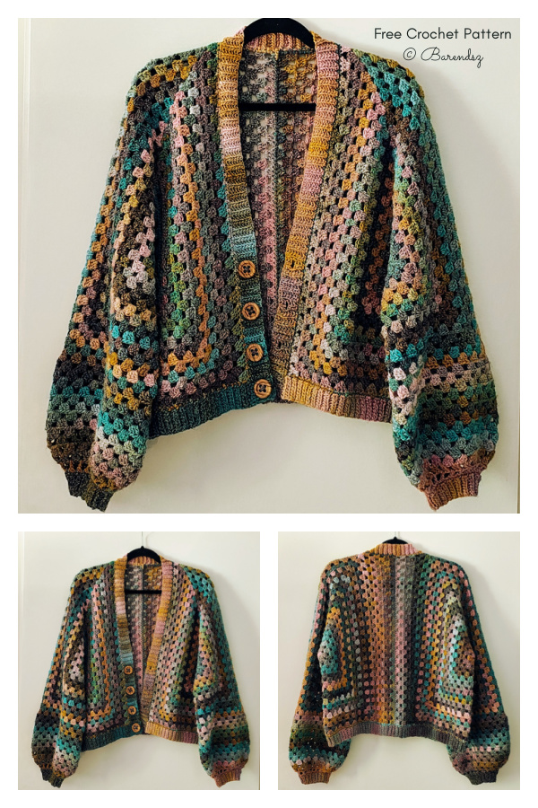 HexaGranny Cardigan Free Crochet Pattern