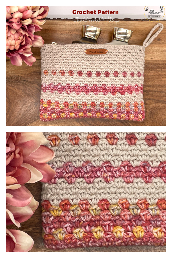 Mango Makeup Pouch Bag Crochet Pattern