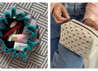 Makeup Pouch Bag Crochet Patterns Makeup Pouch Bag Crochet Patterns