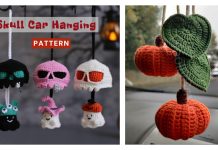 Halloween Car Charm Hanging Crochet Patterns
