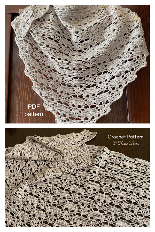 Lost souls Halloween Skull Shawl Crochet Pattern