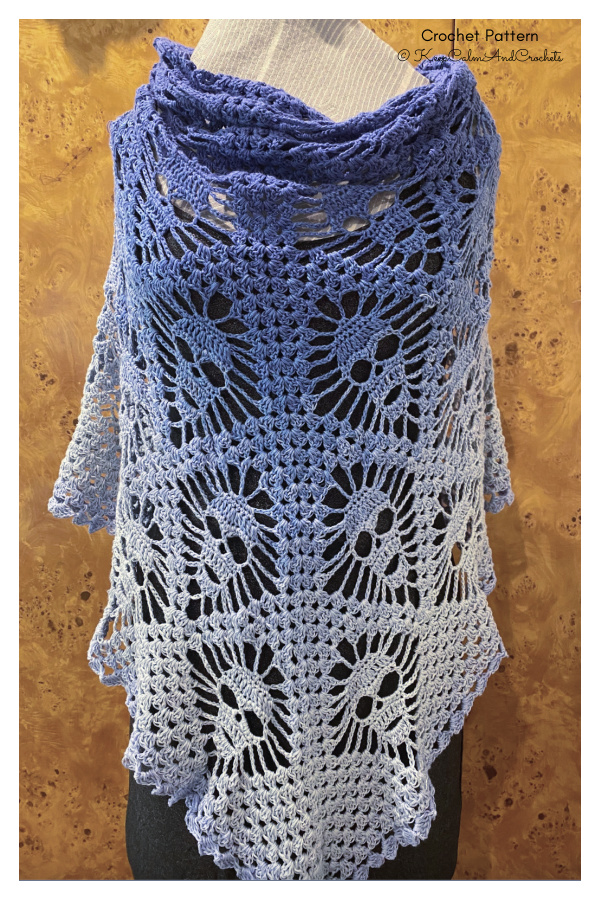 Halloween Skull Shawl Crochet Pattern