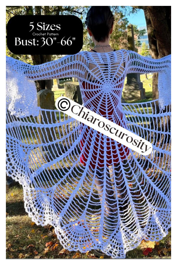 Spiderweb Mandala Coat Crochet Patterns