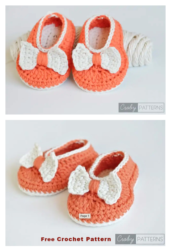 Orange Pumpkin Baby Booties FREE Crochet Pattern