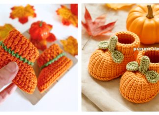 Pumpkin Baby Booties Crochet Patterns Pumpkin Baby Booties FREE Crochet Patterns