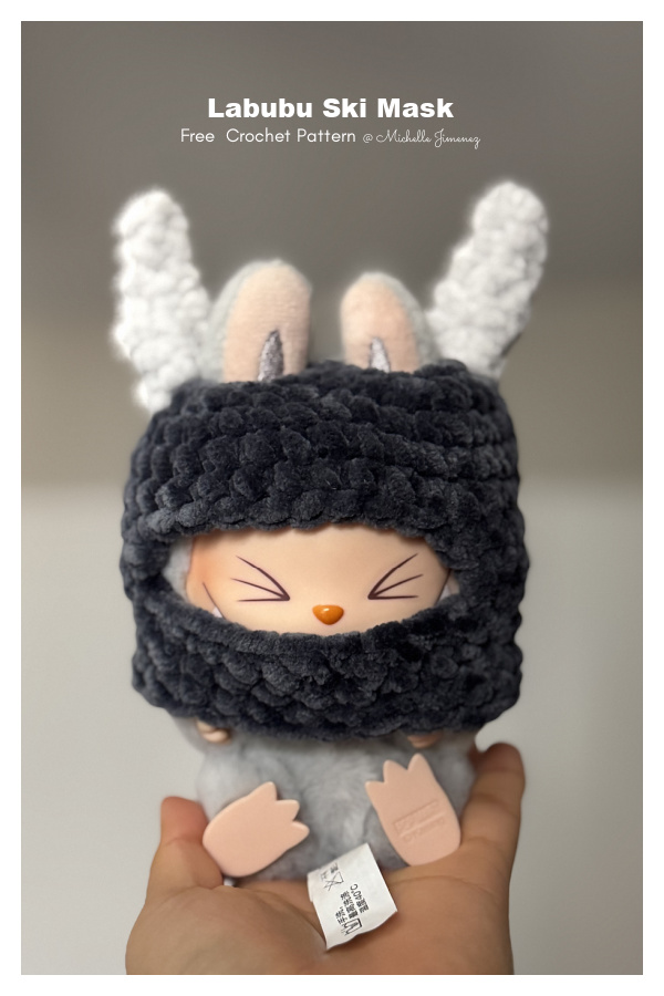 Labubu Ski Mask Free Crochet Pattern