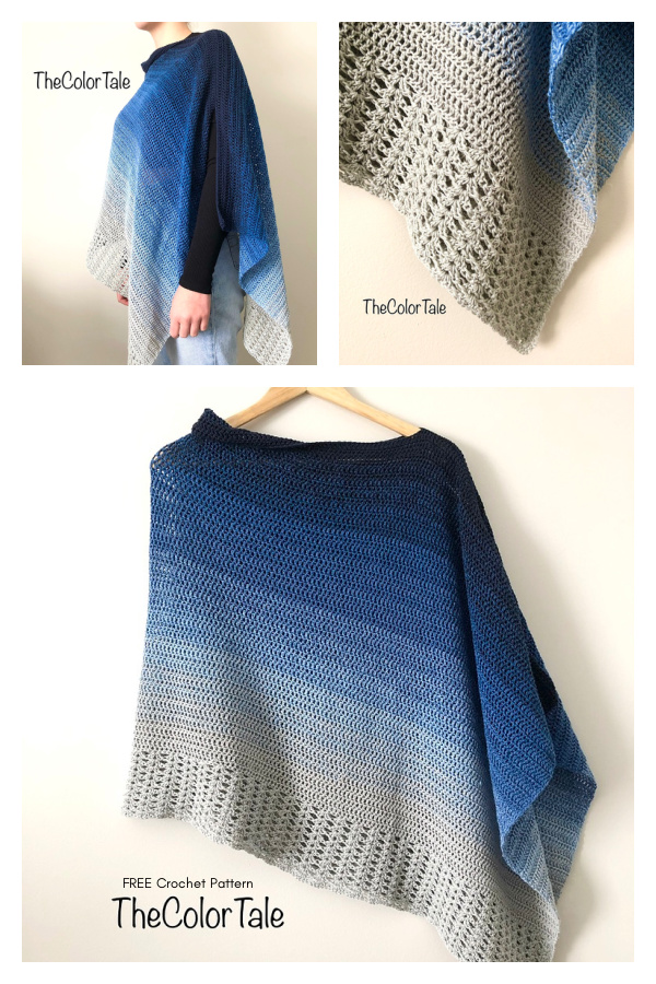 Ombre Poncho for Vero FREE Crochet Pattern