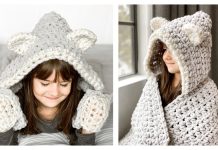 Chunky Hooded Fox Blanket Crochet Pattern (Child & Adult) Chunky Hooded Fox Blanket Crochet Pattern