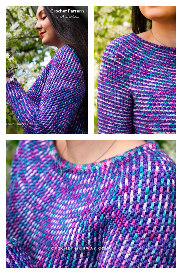 Pisces Pullover Sweater Crochet Pattern