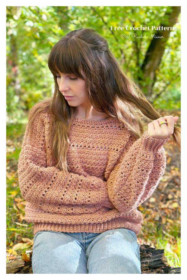 The Foggy Shores Pullover Sweater FREE Crochet Pattern