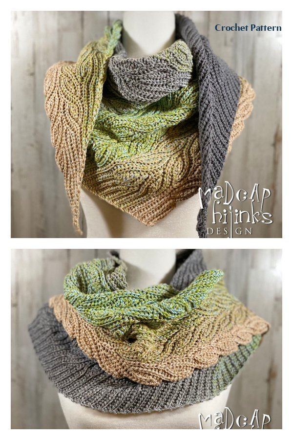 Fall in Love Shawl Crochet Pattern  Fall in Love Shawl Crochet Pattern