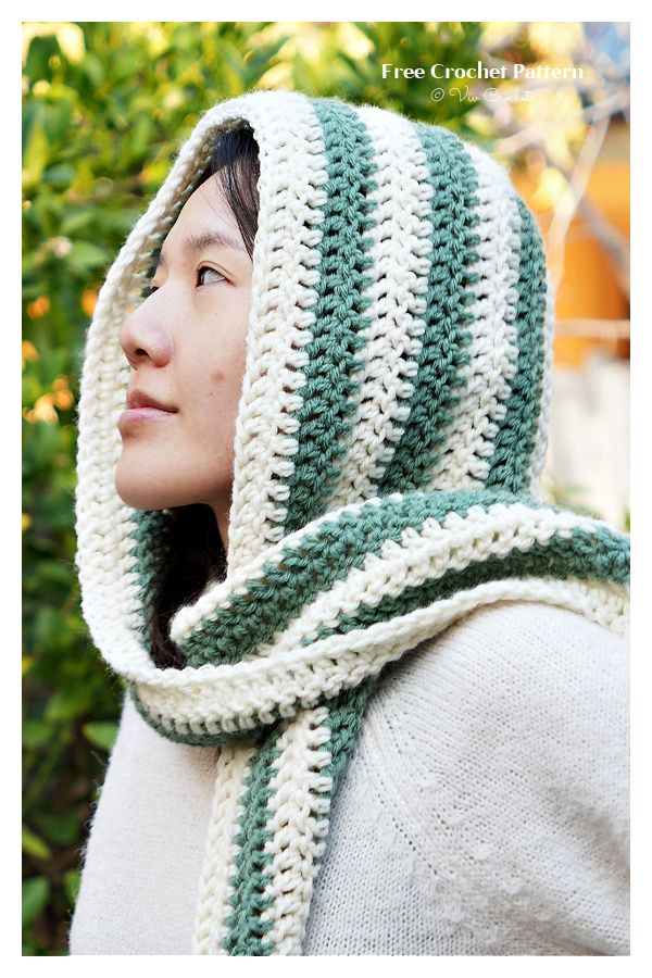 Hooded Scarf Crochet Pattern