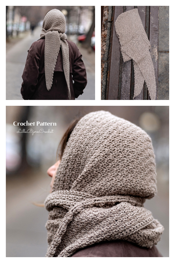 Como Hooded Scarf Crochet Pattern