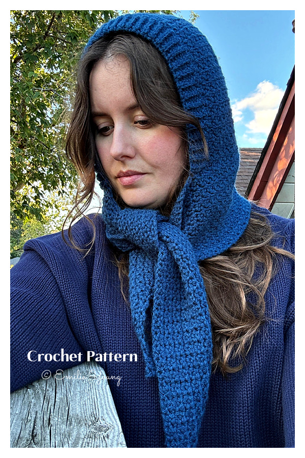 Edna Hooded Scarf Crochet Pattern