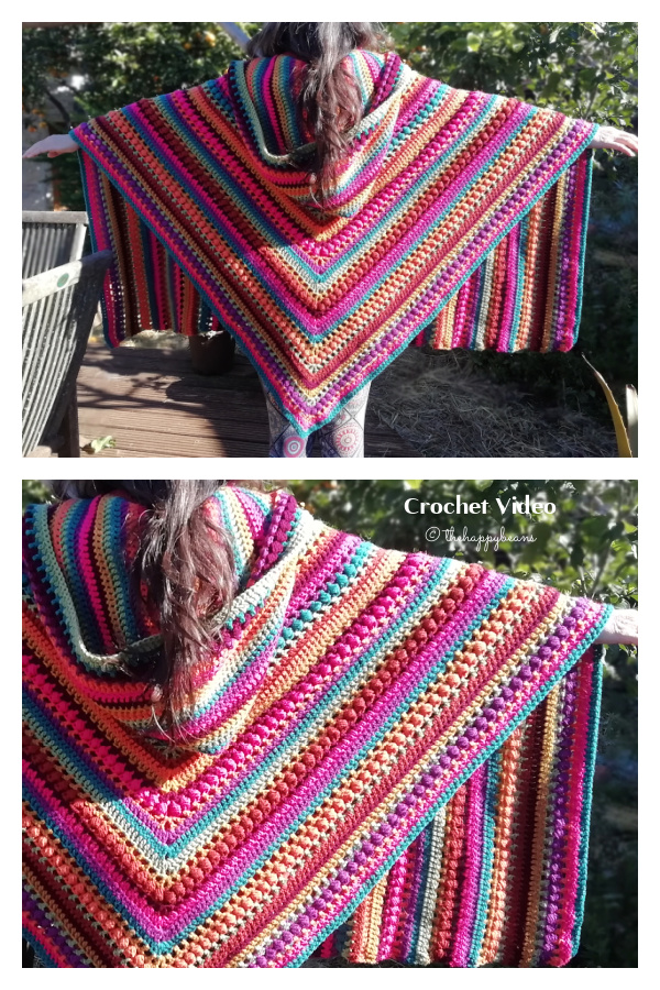 Juliette Hooded Pocket Shawl FREE Crochet Video Tutorial
