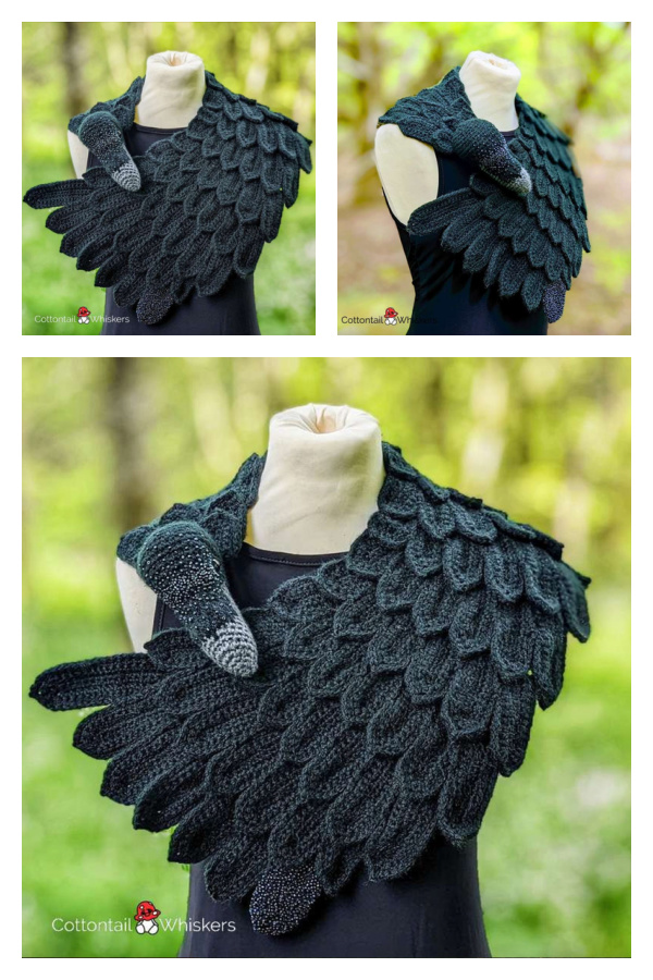 Raven Shawl Crochet Pattern