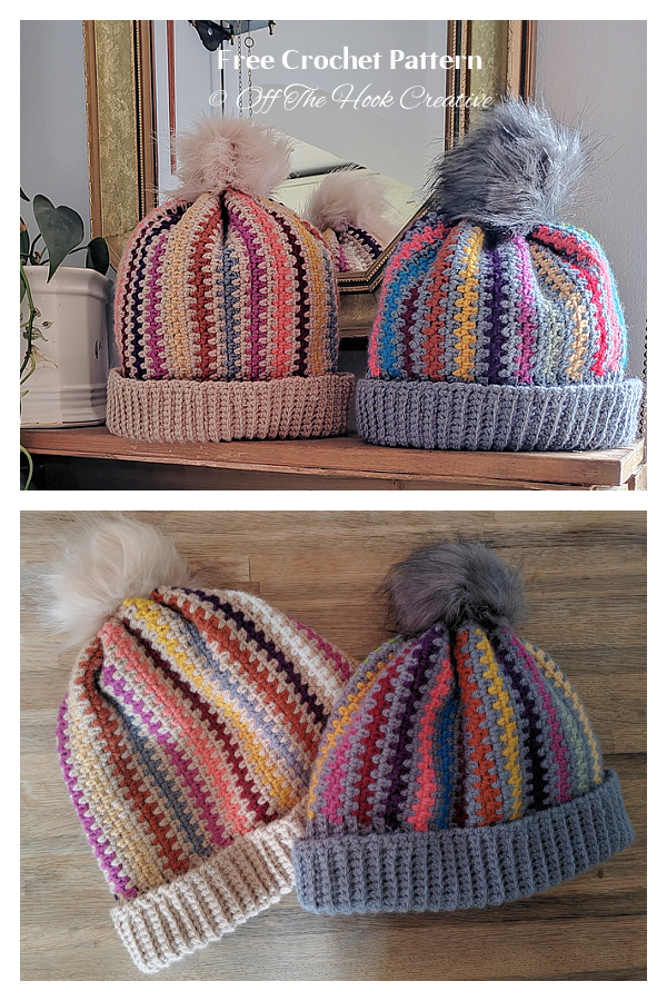The Sassy Scrappy Beanie Hat FREE Crochet Pattern