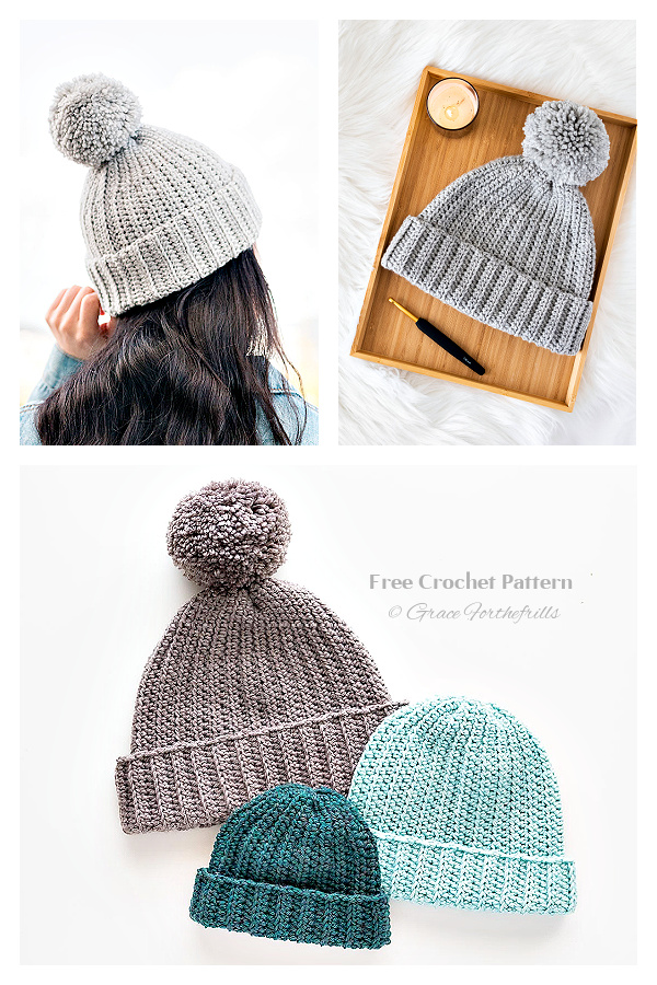 Easy Everyday Beanie Hat FREE Crochet Pattern