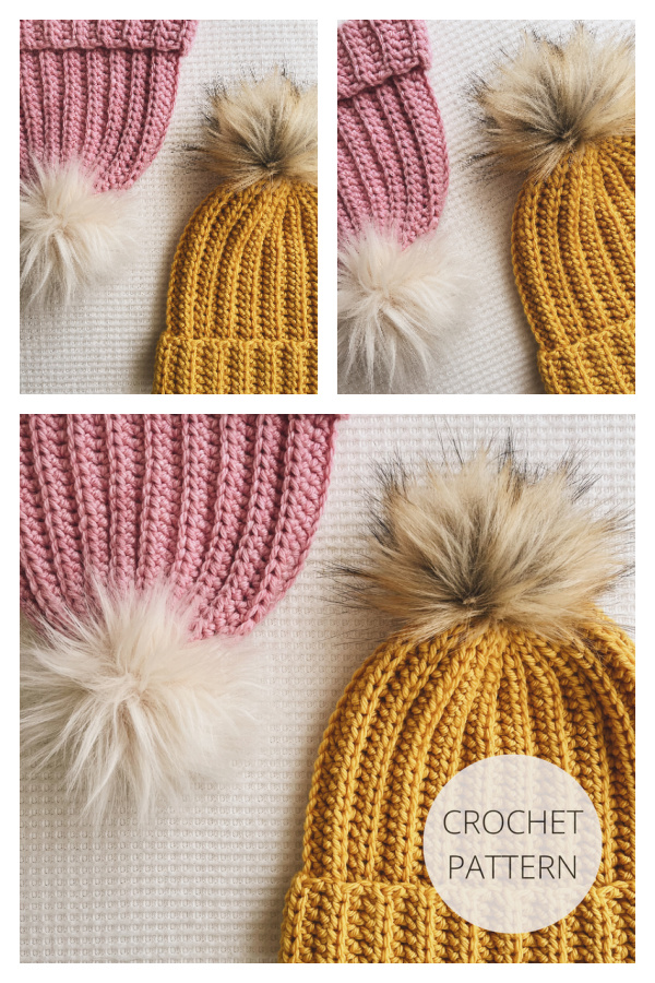 Cozy Campfire Beanie Hat Crochet Pattern
