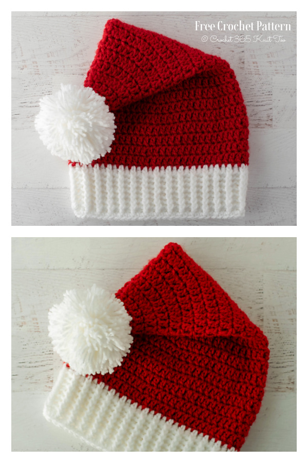 Easy Christmas Santa Hat Free Crochet Pattern Easy Christmas Santa Hat Free Crochet Pattern
