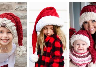 Christmas Santa Hat Crochet Patterns Christmas Santa Hat Crochet Patterns