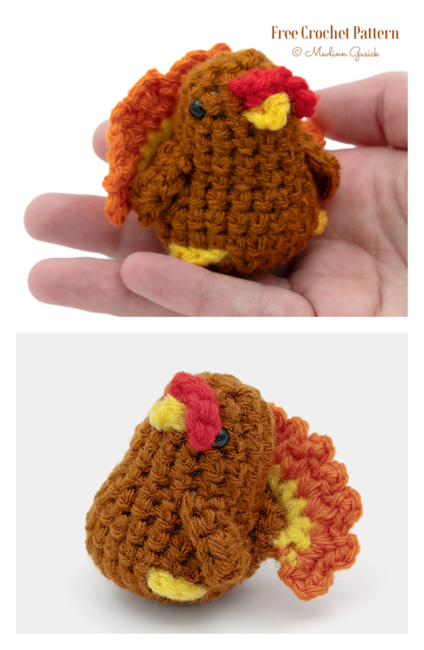 Crochet Tiny Tom Turkey Amigurumi Free Pattern