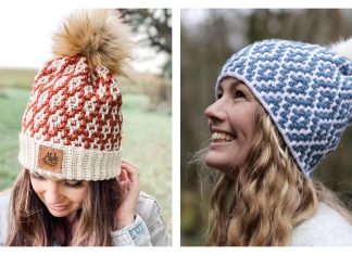 Mosaic Hat Free Crochet Patterns Mosaic Hat Free Crochet Patterns