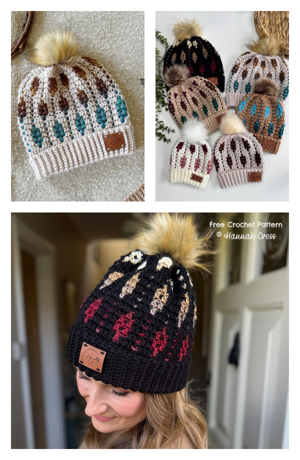 Starlight Mosaic Hat Free Crochet Pattern