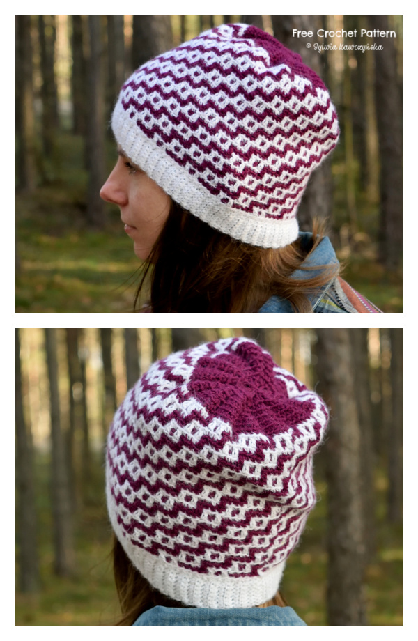 Mosaic Duende Hat Free Crochet Pattern