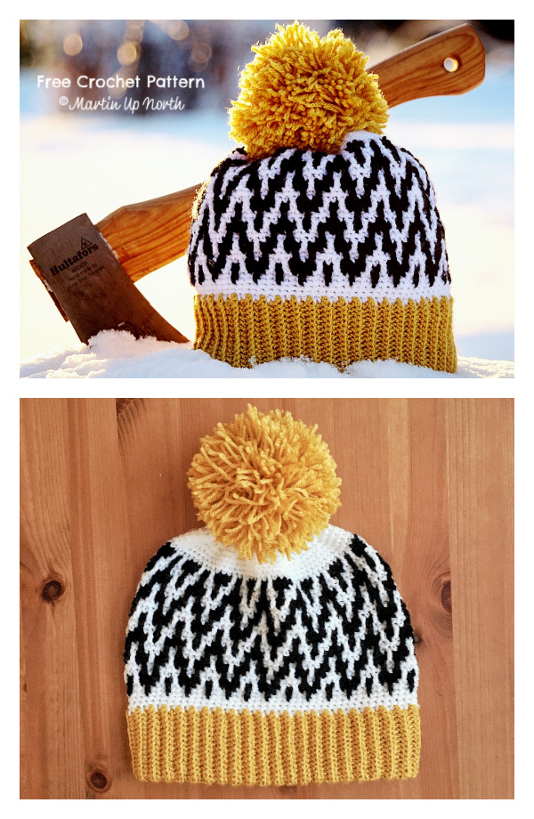 Up Early - Up North Hat Free Crochet Pattern