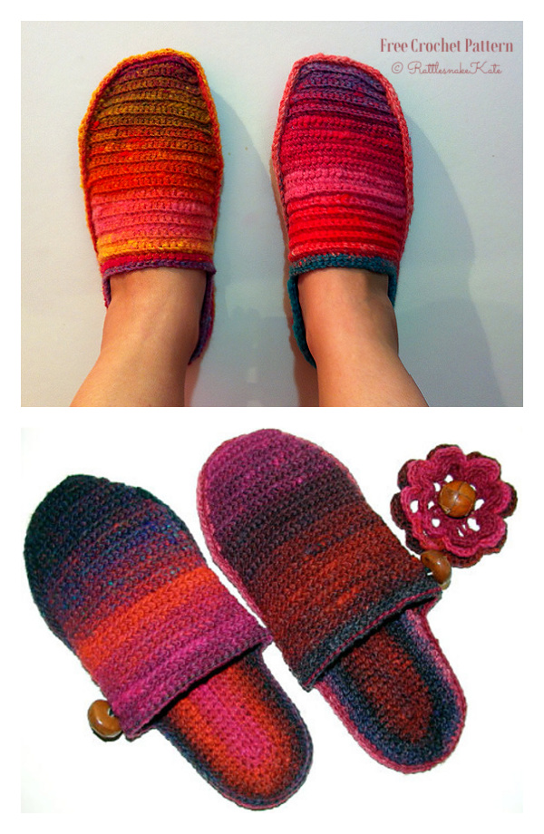 Unisex Slippers Free Crochet Patterns
