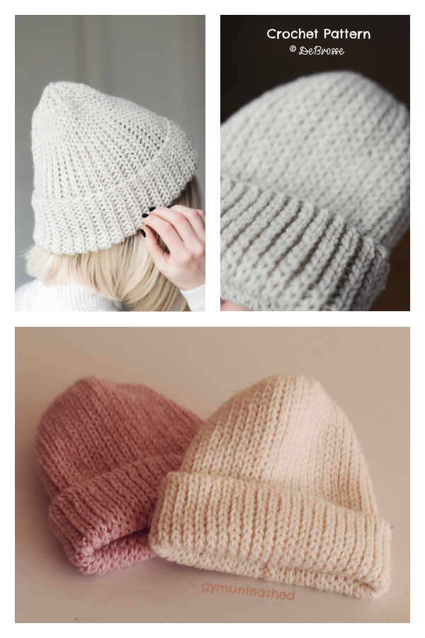 The Torbeck Knit Look Beanie Hat Crochet Pattern