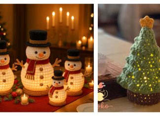 Lighted Christmas Lantern Decoration Crochet Patterns Lighted Christmas Lantern Decoration Crochet Patterns