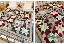 Patchwork Winter Lights Blanket Free Crochet Pattern Patchwork Winter Lights Blanket Free Crochet Pattern