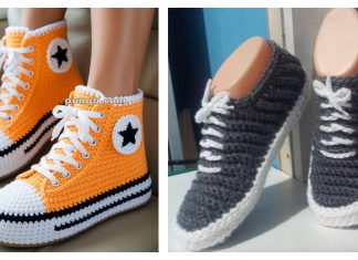 Adult Sneaker Slippers Crochet Patterns Adult Sneaker Slippers Crochet Patterns