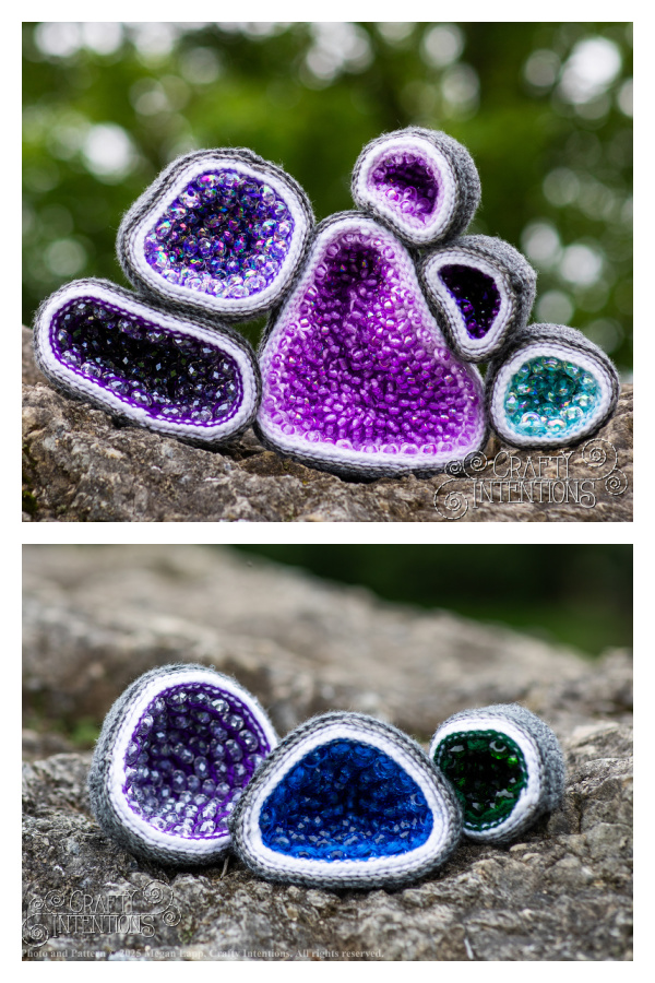 Beaded Geodes Crochet Pattern