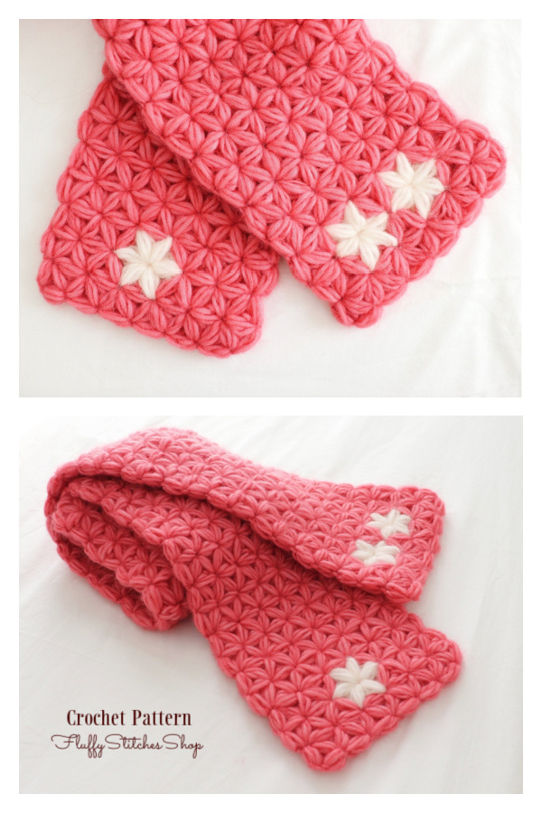 Beautiful Jasmine Stitch Scarf Crochet Pattern Beautiful Jasmine Stitch Scarf Crochet Pattern