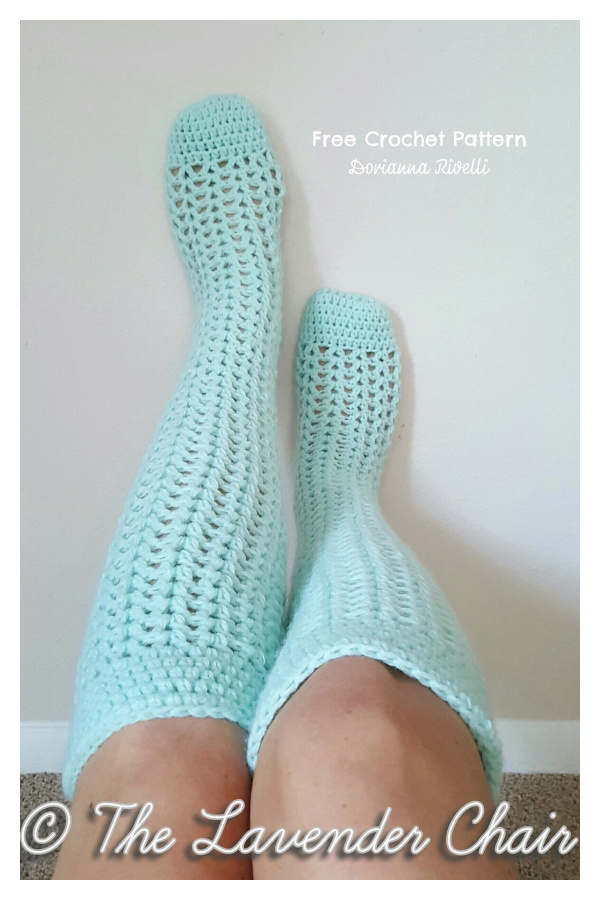 Valerie's Knee High Socks Free Crochet Patterns