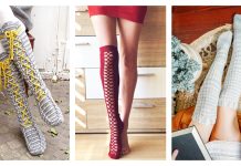Knee High Socks Crochet Patterns – Women’s Stockings Knee High Socks Crochet Patterns