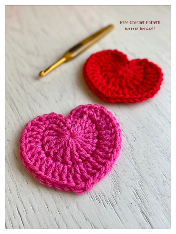 Valentine Heart Motif Free Crochet Pattern
