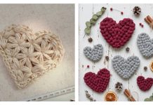 Valentine Heart Motif Crochet Patterns Valentine Heart Motif Crochet Patterns
